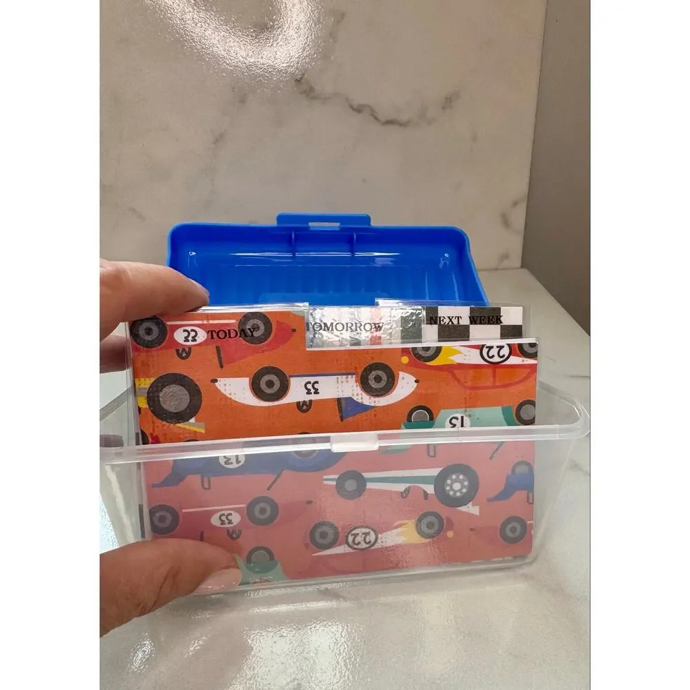 Child simplified ADHD Notecard planner start up kit